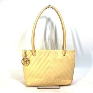 CHANEL Yellow Shoulder Bag